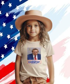 Trump Mugshot Re-Elect Cornpop One Bad Dude 2024 Pillow