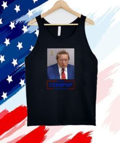 Trump Mugshot Re-Elect Cornpop One Bad Dude 2024 Pillow