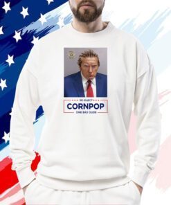 Trump Mugshot Re-Elect Cornpop One Bad Dude 2024 Pillow
