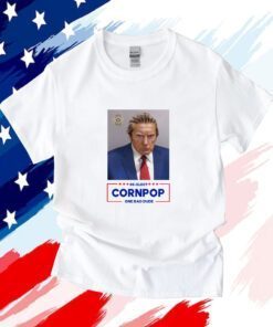 Trump Mugshot Re-Elect Cornpop One Bad Dude 2024 Pillow