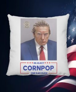 Trump Mugshot Re-Elect Cornpop One Bad Dude Official Poster