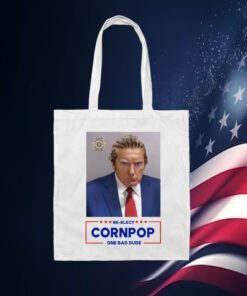 Trump Mugshot Re-Elect Cornpop One Bad Dude Official Poster
