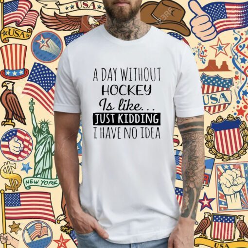 A Day without Hockey is Like Just Kidding I have No Idea T-Shirt