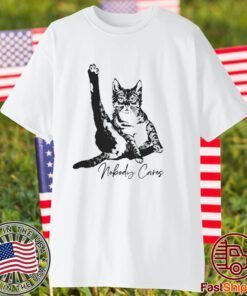 Black Cat nobody cares 2023 shirt