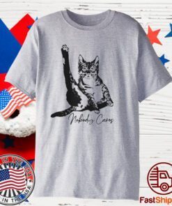 Black Cat nobody cares 2023 shirt