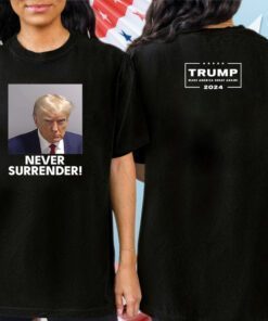 Donald Trump 2024 Never Surrender Black Mugs