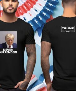 Donald Trump 2024 Never Surrender Black Mugs