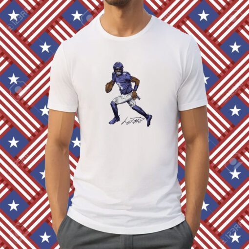 Lamar Jackson Superstar Pose Tee Shirt