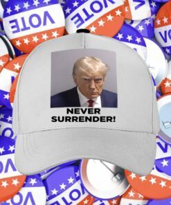 Trump Shares Mugshot Never Surrender Shirt