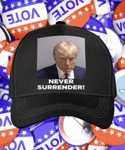 Trump Shares Mugshot Never Surrender Shirt