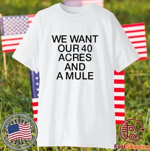 Michael Jordan We Want Our 40 Acres And A Mule 2023 Shirt