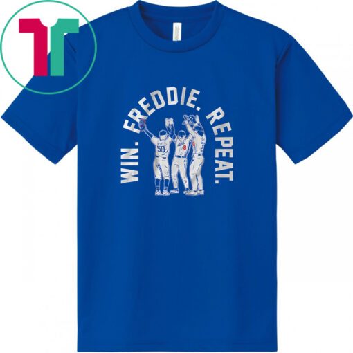 Mookie Betts, James Outman, & Kiké Hernandez: Win. Freddie. Repeat. 2023 Shirt