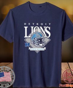 New Era Blue Detroit Lions Team Logo 2023 Shirt