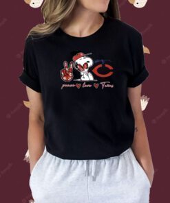 Snoopy Peace Love Minnesota Twins TShirt