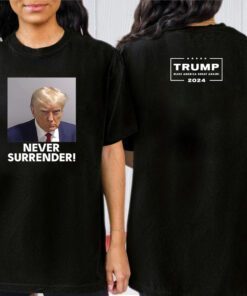2024 Donald Trump Never Surrender White Long Sleeve Shirt