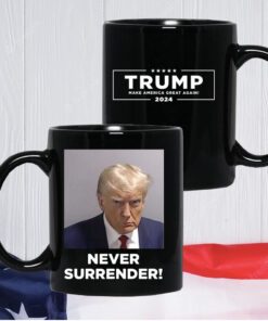 2024 Donald Trump Never Surrender White Long Sleeve Shirt