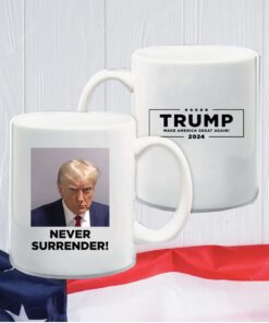 2024 Donald Trump Never Surrender White Long Sleeve Shirt