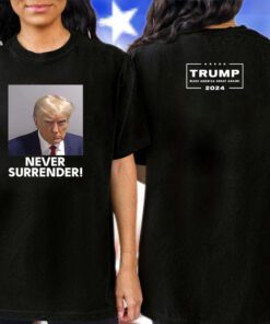 Trump Never Surrender Unisex Triblend Tee Shirt