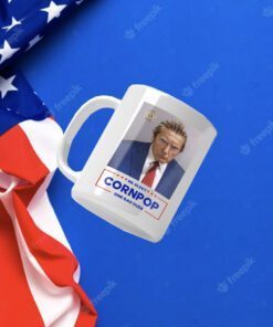 Donald Trump 2024 Mugshot Re-Elect Cornpop One Bad Dude Pillow