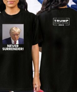 Donald Trump 2024 Never Surrender Black Hat Cap