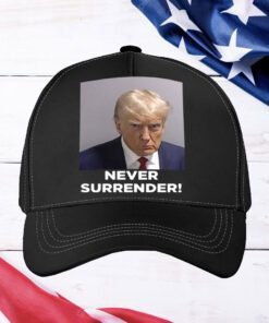 Donald Trump 2024 Never Surrender Black Hat Cap