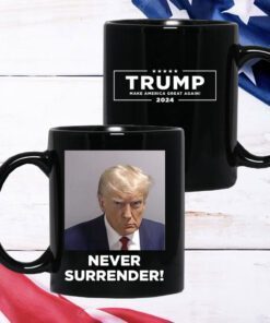 Donald Trump 2024 Never Surrender Black Hat Cap