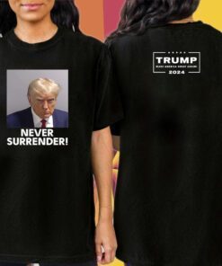 Donald Trump 2024 Never Surrender Premium Cotton Shirts