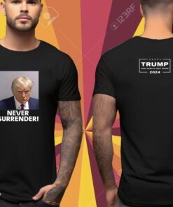Donald Trump 2024 Never Surrender Premium Cotton Shirts