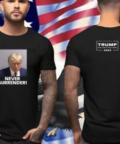 2024 Trump Never Surrender V-Neck T-Shirt