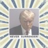 Donald Trump 2024 Never Surrender Kiss Cut Sticker
