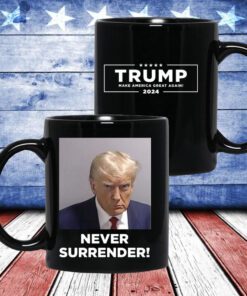 Trump 2024 Never Surrender Racerback Tank Top T-Shirt