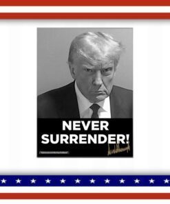 Donald Trump 2024 Never Surrender Poster