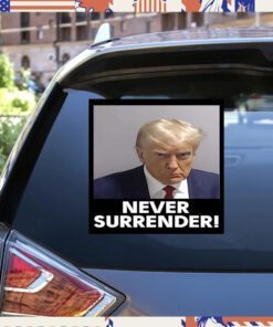 Donald Trump 2024 Never Surrender Sticker