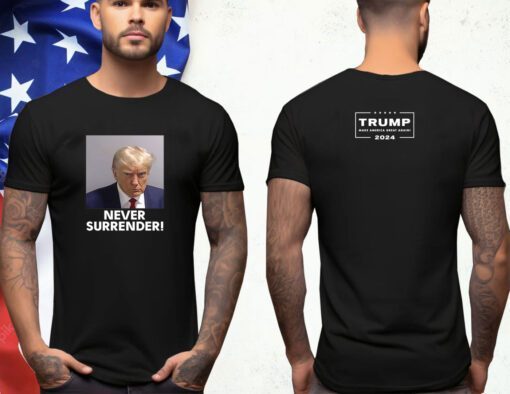 Donald Trump 2024 Never Surrender Tank Top T-Shirt