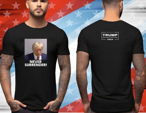 Trump 2024 Never Surrender Raglan Unisex T-Shirt