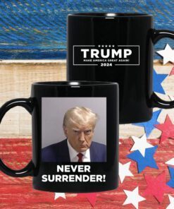 Trump 2024 Never Surrender White Long Sleeve TShirt