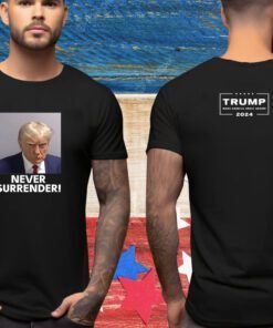 Trump 2024 Never Surrender White Long Sleeve TShirt