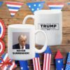 MAGA 2024 Trump Never Surrender White Mug