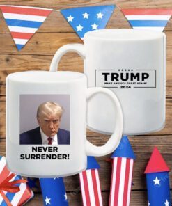 MAGA 2024 Trump Never Surrender White Mug