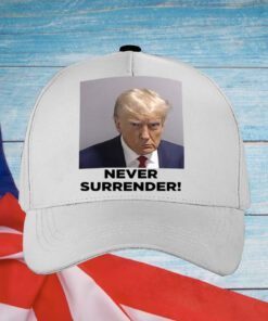 Trump Never 2024 Surrender Women Flowy Cropped Tee Shirt