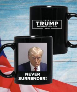 Trump Never 2024 Surrender Women Flowy Cropped Tee Shirt