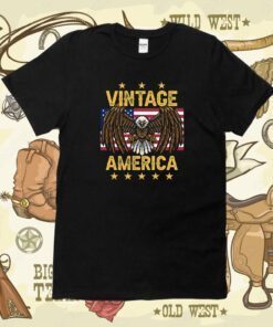 Flag America Eagle Vintage T-Shirt