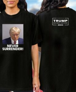 Donald Trump Never Surrender T-Shirt for Mens Womens Kids