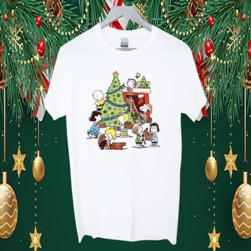 Peanuts Christmas, Christmas Family Tee Shirt