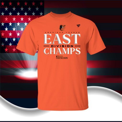 Official Baltimore Orioles Al East Champions 2023 Orange T-Shirt