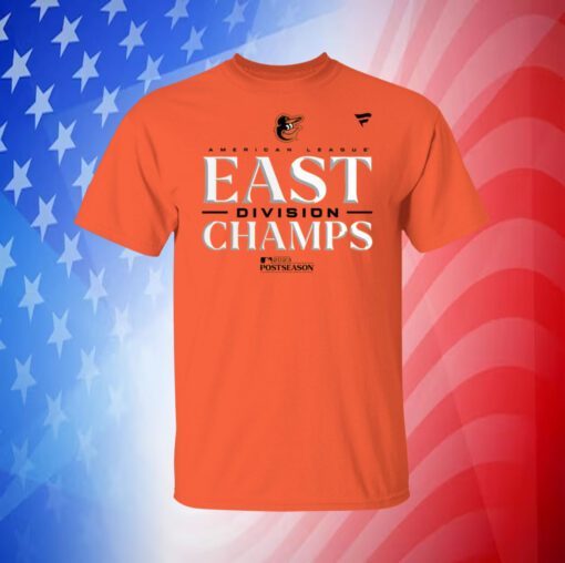 Baltimore Orioles 2023 Al East Champions Tee Shirt