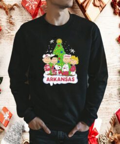 Snoopy The Peanuts Arkansas Christmas Tee Shirt