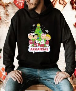 Snoopy The Peanuts Arkansas Christmas Tee Shirt