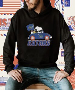 Peanuts Snoopy And Woodstock Florida Gators On Car 2023 Shirts
