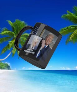 Trump 2024 Shows Off Trump Mugshot Never Surrender Ornament